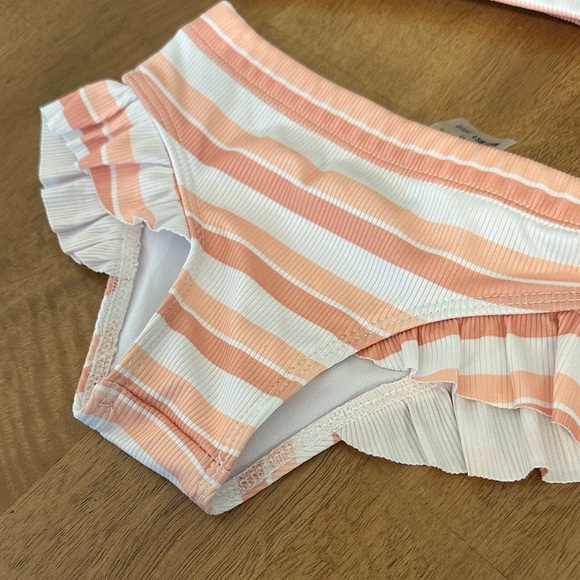 Striped Ruffle Bikini Set - Picture 5 of 6